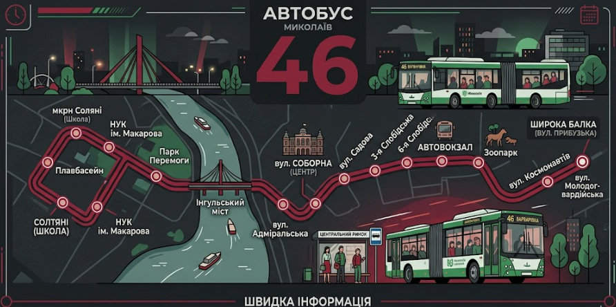 79 автобус миколаїв - Маршрут 8