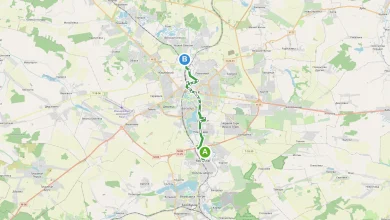 Карта маршруту автобуса 46 у Рівному