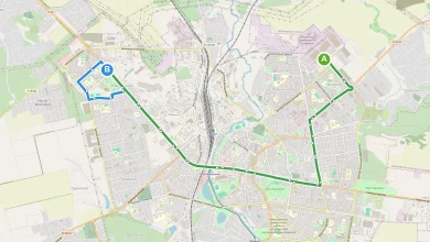 Карта маршруту автобус №1 у місті Рівне